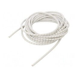 Înfăşurare spirală polietilenă gri Øbuclă 5-20mm, lungime 5m | Electronic-mag.ro | Componente Electronice