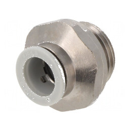 Racord push-in simplu de trecere 1-10bar alamă nichelată | Electronic-mag.ro | Componente Electronice