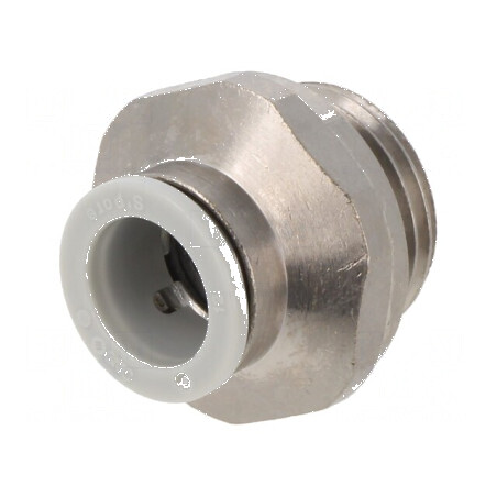 Racord push-in simplu de trecere 1-10bar alamă nichelată | Electronic-mag.ro | Componente Electronice