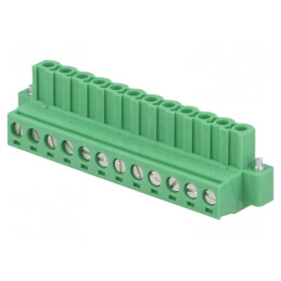 Regletă de conexiuni deconectabilă 12 piste 5,08mm drept | Electronic-mag.ro | Componente Electronice