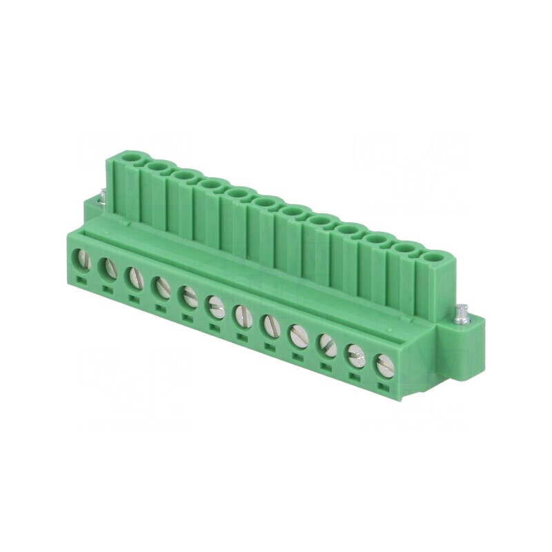 Regletă de conexiuni deconectabilă 12 piste 5,08mm drept | Electronic-mag.ro | Componente Electronice