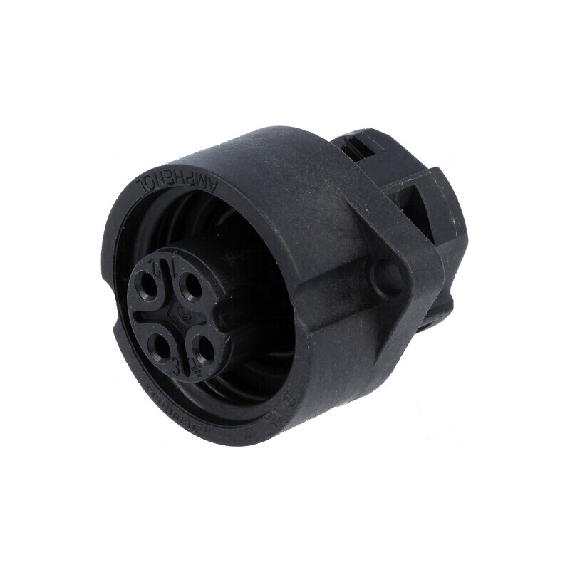 Conector circular soclu PIN 4 mamă cu şurub 400V | Electronic-mag.ro | Componente Electronice