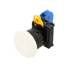 Comutator 22mm Poz.i 1 NO albă acţionat prin apăsare | Electronic-mag.ro | Componente Electronice