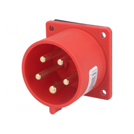 Conector alimentare AC trifazat 32A 400VAC IP44 | Electronic-mag.ro | Componente Electronice