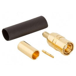 Conector SMB soclu mamă drept 50Ω pentru lipire și crimpare pe cablu | Electronic-mag.ro | Componente Electronice