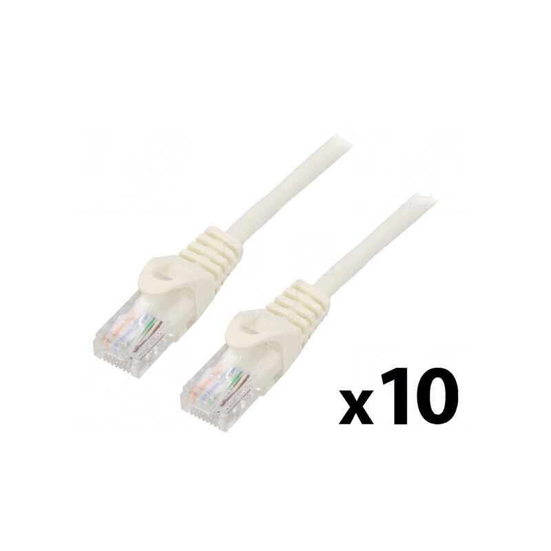 Cabluri patch U/UTP 5e litat CCA PVC alb 3m 26AWG - 10 bucăți | Electronic-mag.ro | Componente Electronice Cabluri patch U/UTP 5e litat CCA PVC alb 3m 26AWG - 10 bucăți | Electronic-mag.ro | Componente Electronice