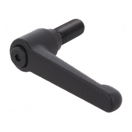 Manetă franceză 32mm filet, 78mm lungime, corp negru | Electronic-mag.ro | Componente Electronice
