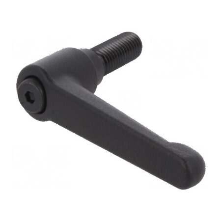 Manetă franceză 32mm filet, 78mm lungime, corp negru | Electronic-mag.ro | Componente Electronice