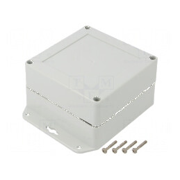 Carcasă universală policarbonat 105mm x 105mm x 60mm | Electronic-mag.ro | Componente Electronice