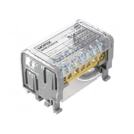 Bloc de distribuție pentru term. îmbinare cu 2 borne, 14 gri, 1kV | Electronic-mag.ro | Componente Electronice