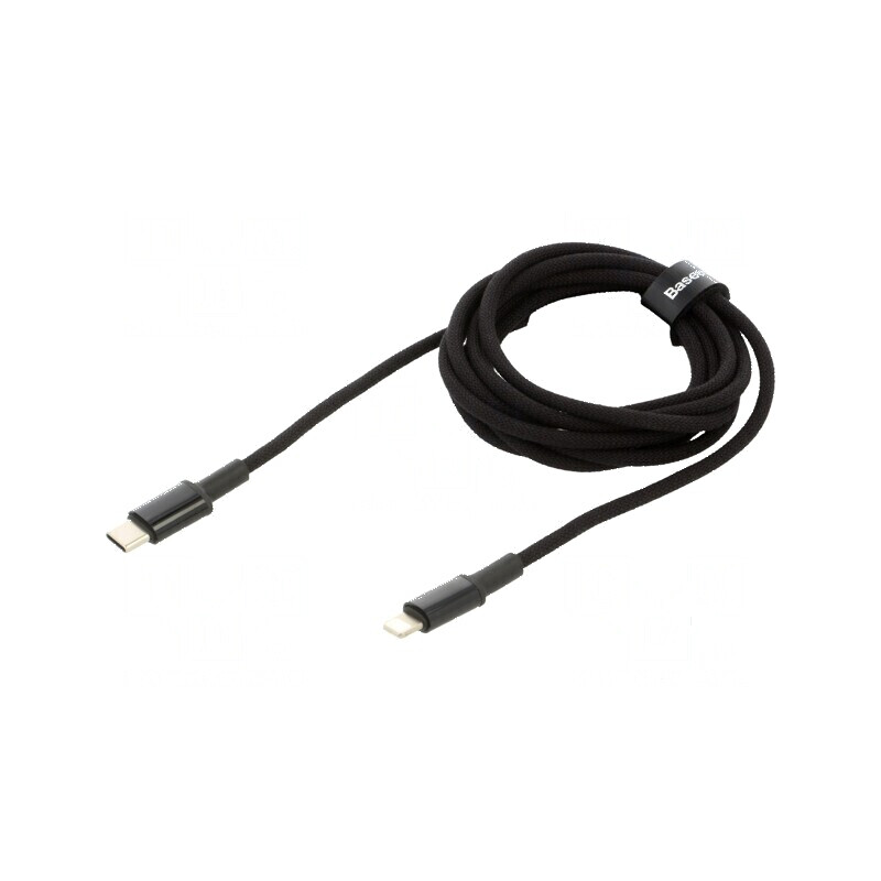 Cablu USB 2.0 Apple Lightning și USB C 2m 20W negru | Electronic-mag.ro | Componente Electronice Cablu USB 2.0 Apple Lightning și USB C 2m 20W negru | Electronic-mag.ro | Componente Electronice