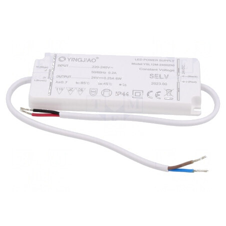 Alimentator Pulsatoriu LED 6W 24VDC 250mA IP44 | Electronic-mag.ro | Componente Electronice