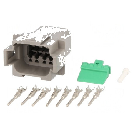 Conector cablu-cablu mufă tată DT 8 PIN crimpat | Electronic-mag.ro | Componente Electronice