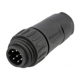 Conector circular mufa cablu PIN 7 tată lipire argintat | Electronic-mag.ro | Componente Electronice