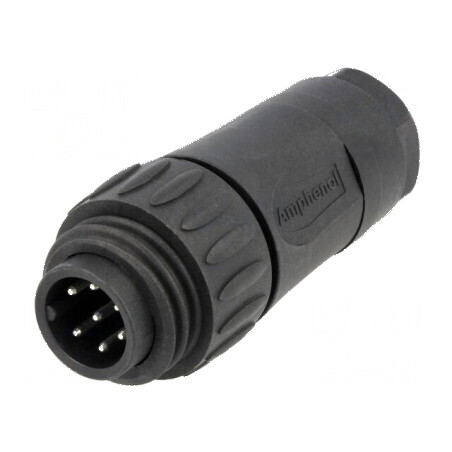 Conector circular mufa cablu PIN 7 tată lipire argintat | Electronic-mag.ro | Componente Electronice
