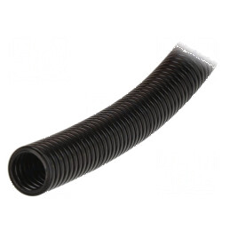 Tub de protecție poliamidă 6 neagră 29mm L: 50m | Electronic-mag.ro | Componente Electronice