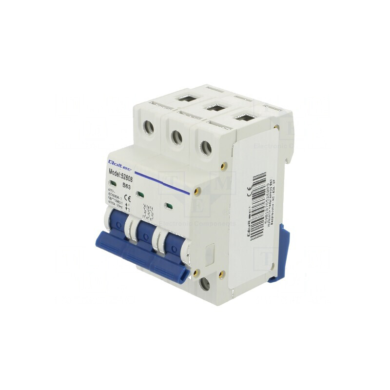 Întrerupător de supracurent 63A Poli 3 - Șină DIN IP20 | Electronic-mag.ro | Componente Electronice Întrerupător de supracurent 63A Poli 3 - Șină DIN IP20 | Electronic-mag.ro | Componente Electronice