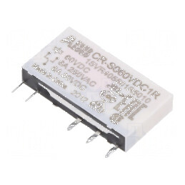 Releu miniatură SPDT 60VDC cu soclu THT CR-S | Electronic-mag.ro | Componente Electronice