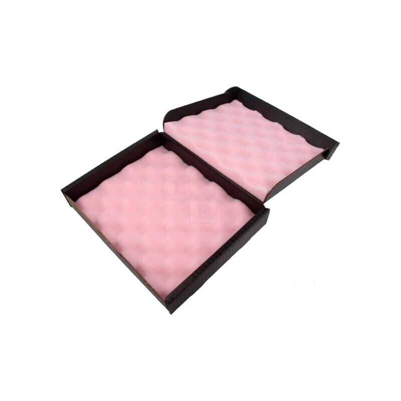 Cutie ESD cu burete 191x229x38mm Conductoare | Electronic-mag.ro | Componente Electronice