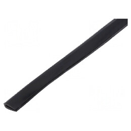 Ecran PVC negru pentru orificii și margini, L: 10m, H: 8mm | Electronic-mag.ro | Componente Electronice