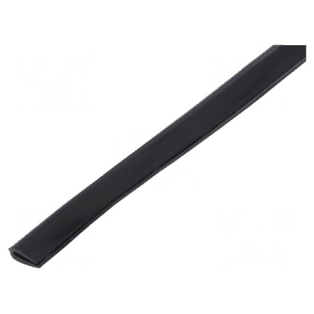 Ecran PVC negru pentru orificii și margini, L: 10m, H: 8mm | Electronic-mag.ro | Componente Electronice