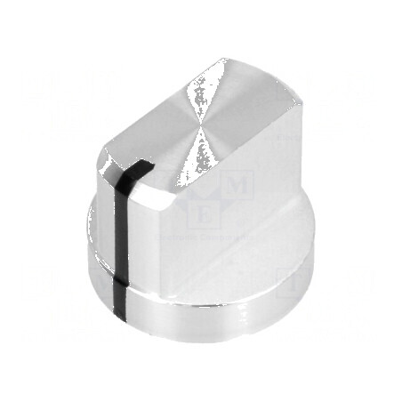 Buton rotativ cu flanșă și indicator aluminiu Ø6mm | Electronic-mag.ro | Componente Electronice
