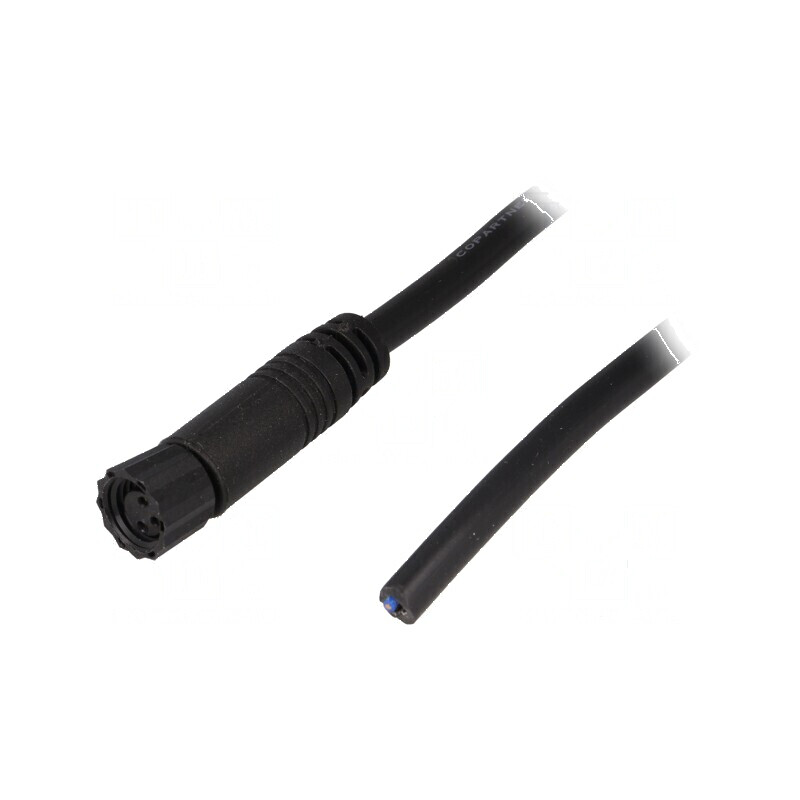 Conector M8 2m mamă PIN 3 cu manşon şi cabluri | Electronic-mag.ro | Componente Electronice Conector M8 2m mamă PIN 3 cu manşon şi cabluri | Electronic-mag.ro | Componente Electronice
