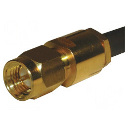 Conector SMA mufă tată drept 50Ω pentru lipire și răsucire (clamp) | Electronic-mag.ro | Componente Electronice