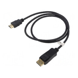Cablu DisplayPort 1.2 la HDMI 1.4, 1m | Electronic-mag.ro | Componente Electronice