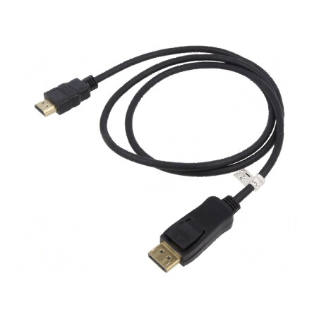 Cablu DisplayPort 1.2 la HDMI 1.4, 1m | Electronic-mag.ro | Componente Electronice