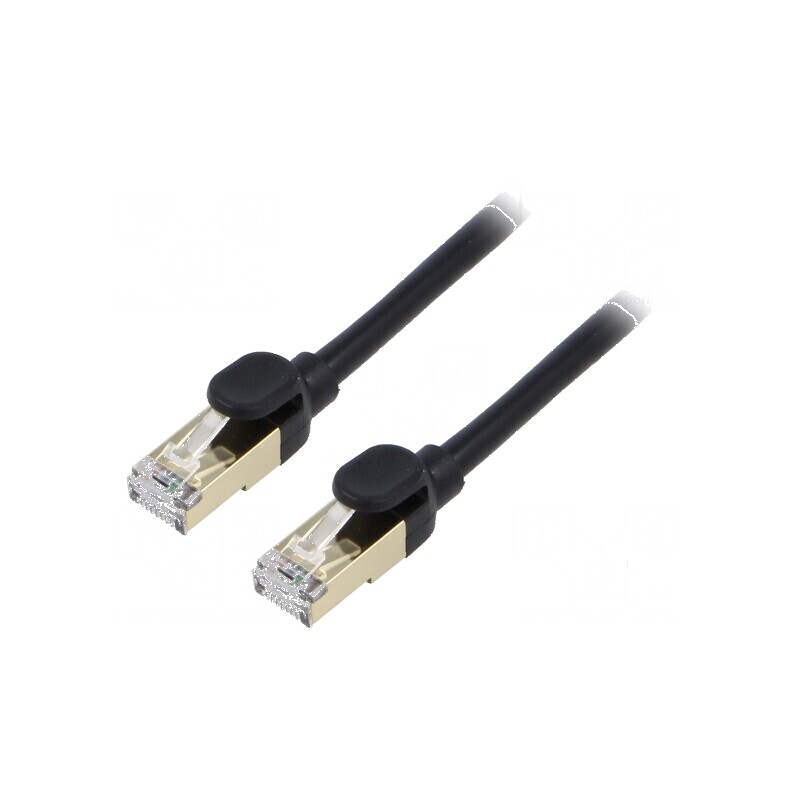 Patch cord F/UTP 5m 28AWG cu PVC negru | Electronic-mag.ro | Componente Electronice Patch cord F/UTP 5m 28AWG cu PVC negru | Electronic-mag.ro | Componente Electronice