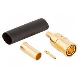 Conector Mini SMB mamă 75Ω lipire crimpat aurit | Electronic-mag.ro | Componente Electronice