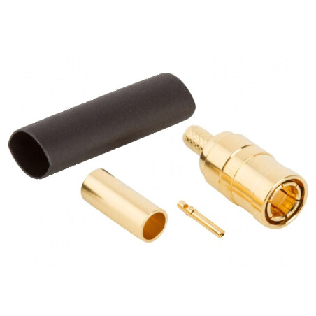 Conector Mini SMB mamă 75Ω lipire crimpat aurit | Electronic-mag.ro | Componente Electronice