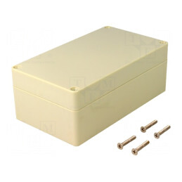 Carcasă universală ABS gri IP65 90mm x 158mm x 61mm | Electronic-mag.ro | Componente Electronice