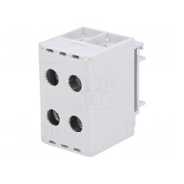 Term. îmbinare şine 1,5-50mm2 4 borne gri 30mm | Electronic-mag.ro | Componente Electronice