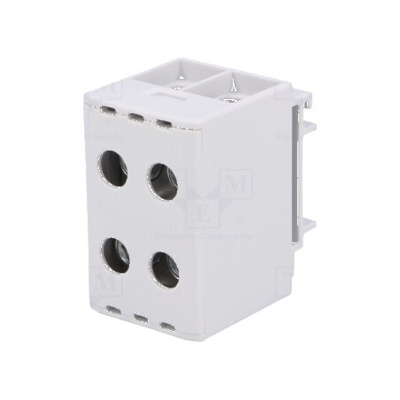 Term. îmbinare şine 1,5-50mm2 4 borne gri 30mm | Electronic-mag.ro | Componente Electronice