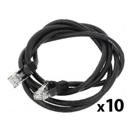 Cablu Patch U/UTP 6 litat CCA PVC negru 1,5m 26AWG | Electronic-mag.ro | Componente Electronice
