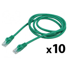 Cablul de rețea U/UTP 6 litat CCA PVC verde 1,5m 26AWG | Electronic-mag.ro | Componente Electronice