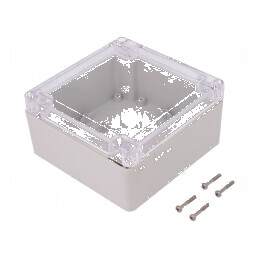 Carcasă universală 120mm x 120mm x 60mm cu bucșă din alamă | Electronic-mag.ro | Componente Electronice