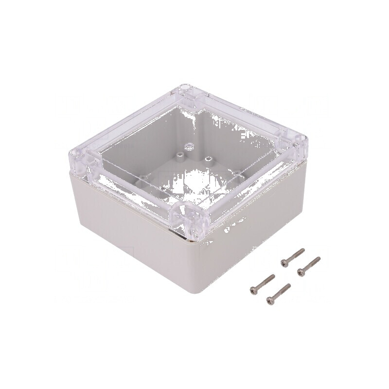 Carcasă universală 120mm x 120mm x 60mm cu bucșă din alamă | Electronic-mag.ro | Componente Electronice