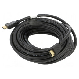 Cablu HDMI 1.4 10m negru PVC cu mufă la ambele capete | Electronic-mag.ro | Componente Electronice