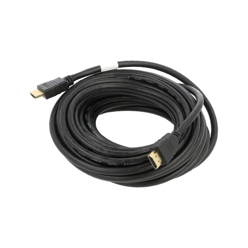 Cablu HDMI 1.4 10m negru PVC cu mufă la ambele capete | Electronic-mag.ro | Componente Electronice Cablu HDMI 1.4 10m negru PVC cu mufă la ambele capete | Electronic-mag.ro | Componente Electronice