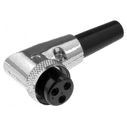 Conector microfon mufa mamă PIN 3 cablu 6mm | Electronic-mag.ro | Componente Electronice