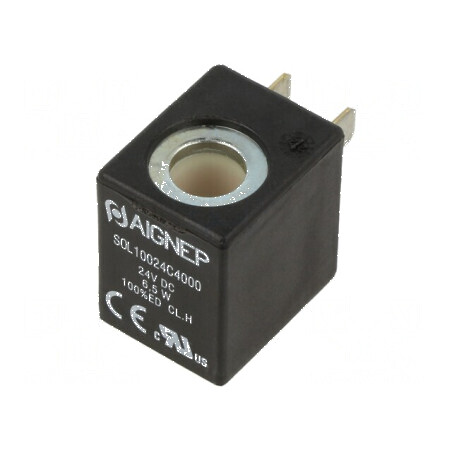 Bobină electrovalvă IP65 24VDC 6,5W 10mm | Electronic-mag.ro | Componente Electronice