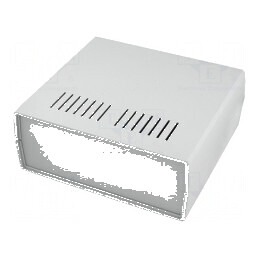 Carcasă ventilată polistiren 218mm x 237mm x 92mm | Electronic-mag.ro | Componente Electronice