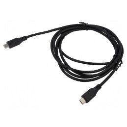 Cablu USB C 2m x2, Interfaţă 480Mbps, PVC | Electronic-mag.ro | Componente Electronice