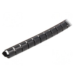 Înfăşurare spirală poliamidă neagră 8mm Helawrap HWPAV0 | Electronic-mag.ro | Componente Electronice