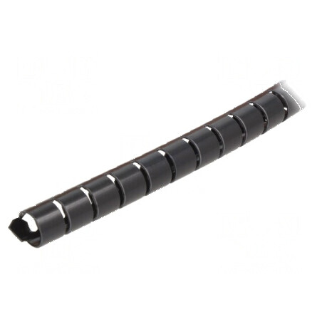 Înfăşurare spirală poliamidă neagră 8mm Helawrap HWPAV0 | Electronic-mag.ro | Componente Electronice