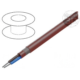 Cablu SiHF-C-Si 2x1mm2 Cu litat silicon maro-roșu 60-180°C | Electronic-mag.ro | Componente Electronice