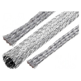 Trese împletitură 5,08mm 46A 11,3AWG 15m 50ft - Cablu electric de conectare | Electronic-mag.ro | Componente Electronice